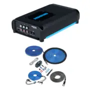 Memphis PRX500.4V2 500W RMS Class-D 4-Channel Amplifier with Amp Kit