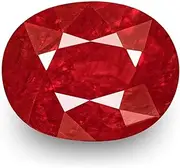 [JAGDAMBA GEMS] 4.25 Ratti Natural AA++ Quality Burma Ruby Manik Stone Original Earth Mind Certified Natural Loose Gemstone{Lab - Teseted}, Natural Ruby Loose Gemstone, Ruby