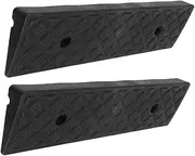 Garneck 2pcs Portable Ramps for Wheelchairs Cars Motorcycles Easy Transition Ramp for Driveways Garages Loading Docks Non-Slip Surface