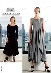 Vogue 1312 Misses' Sewing Pattern Full-Skirted Dresses, Size 8-10-12-14-16