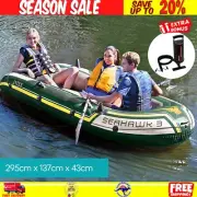 Intex Seahawk Boat Challenger Inflatable Sports 3 Person Oars + Pump River Lake