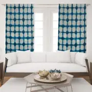 Natural Cotton Curtains 108 inches Long Drapes for Bedroom Light Filtering 2 Pcs