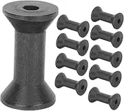 Gadpiparty 10Pcs Wooden Yarn Winding Spools Practical Sewing and Knitting Thread Bobbins for DIY Craft Projects Durable Weaving Accessories for Home Decoration and Embroidery