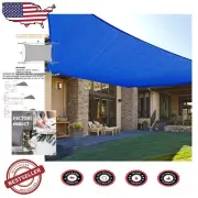 Customizable 13' x 20' Rectangle Sun Shade Sail - Breathable Outdoor Protection