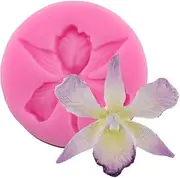 Cute Very Mini Creative Orchid Flower Floral Silicone Mold Cymbidium for DIY Cake Fondant Baking Biscuit Tray 3D Hard Candies Desserts Drop Glue Decor Tool