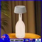 Wireless LED Table Lamp Dimmable Wine Bottle Light for Bedroom Bar (White) AU