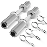 Olympic Dumbbell Handles: 20" Dumbbell Set for 2" Olympic Weight Plates, Weig...