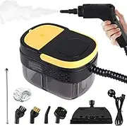 2500W Handheld Steam Cleaner with Digital Display, 1100 ml High Temperature Pressure Steam Cleaning Machine, Steam Cleaner for Home Handheld Steam Cleaner with Brush Heads, for Cleaning Sofas Tiles