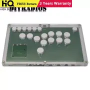 HAMGEEK HG-W003 Arcade Game Controller Arcade Stick +White Buttons for Hitbox PC