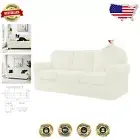 Elegant 3-Seater Couch Slipcover – 7-Piece Set with Stylish Checkered Design