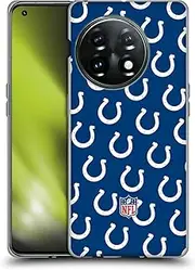 Head Case Designs Officially Licensed NFL Patterns Indianapolis Colts Artwork Soft Gel Case Compatible with OnePlus 11 5G