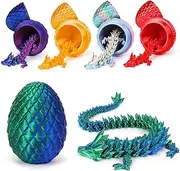 TBOLINE Easter Egg,3D Dragon Eggs with Dragon Inside,Crystal Dragon in Egg,Easter Egg Gifts for Kids,Articulated Dragon,Adults Fidget Toys for Autism ADHD