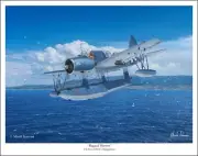OS2U Kingfisher World War II Art Print, Size 11" x 14"