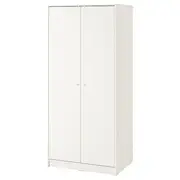 KLEPPSTAD Wardrobe with 2 doors, white