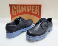 在飛比找Yahoo!奇摩拍賣優惠-Camper Mil專櫃正品 藍黑色 綁帶 厚底 紳士鞋 女