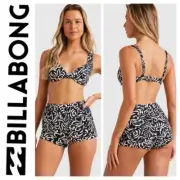 BNWT BILLABONG NEW SEASON ISLA D/DD BRA & BIKINI SHORTS SET MEDIUM/10 RRP $149