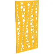 ProtectorAl 300-1200w x 1201-2400h Dark Yellow/Gloss White Bubbles Unframed Composite Deco Panel