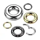 Large Gauge Implant Grade Titanium Hinged Hoop Segment Ring Septum