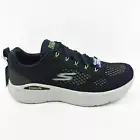 Skechers Go Run Lite Navy Lime Mens Slip On Sneakers