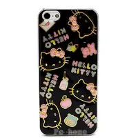 在飛比找PChome24h購物優惠-日本進口SANRIO iphone5【KITTY華麗金】背蓋