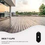 Convenient T Composite Deck Clips for Outdoor Floor For Repairs (100pcs)