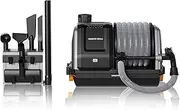 [Giraffe Tools] Grandstorm Vacuum Cleaner with 10 M Retractable Hoses, Wall Mounted, Wet Dry Vacuum Cleaner with 6 Nozzles for Car Detailing Normal Version, Grey (No Remote Control Funtion)