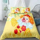 Joker Yellow Single/Double/Queen/King Bed Quilt Duvet Doona Cover Set Pillowcase