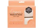 Reusable Produce Bags Organic Cotton, 4 Pack (Muslin)