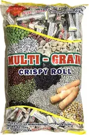 Multi Grain Crispy Rolls 125 Pieces, Baked - Not Fried, 7 Grains, Energy Snack