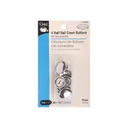 213-30 Half Ball Cover Buttons, Size 30 - 3/4-Inch, 4-Sets, Size 30 (3/4-Inch)
