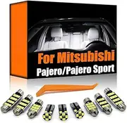 LED Interior Bulb Car Light Kit, For Mitsubishi Montero Shogun Pajero 2 3 4 And Sport 1 2 3 1990-2019 2020 2021
