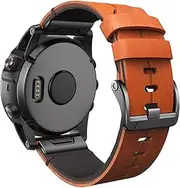 [UMCNVV] 26 22mm Quick Fit Watchband For Garmin Fenix 5 5X Plus 6 6X Pro 3 3HR Official Leather Smart Easyfit Wrist Band Starps Bracelet