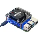 5V GPIO Cooling Fan with LED Light Mini Turbo Fan for Raspberry Pi 4B/3B+/3B