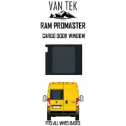 Ram ProMaster DRIVER Side Cargo Door Window 2014 - 2025 Van Tek Glass