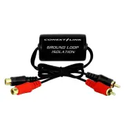 RCA Stereo 2 Channel Ground Loop Isolator Signal Noise Filter Suppressor Reducer