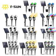 2/4/6 Solar LED Spot Light Security Wall Flood Lights Garden Outdoor Waterproof
