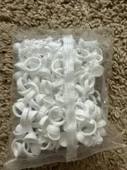 100 Piece Disposable Glue Ring Holder Lash Extensions Tattoo Supplies