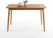 ZINUS Jen 47 Inch Wood Dining Table/Solid Wood Kitchen Table/Easy Assembly, Natural