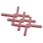 3 Pcs Foldable Silicone Trivet, Trivet Mats for Hot Pots, Pink