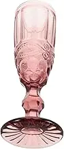 Hoement Retro Embossed Wine Glasses Antique Decorative Goblets for Weddings Celebrations Home Use Thickened Glassware for Stylish Drinking Friends Family