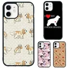 For Samsung A15 A16 S23 S24 S25 Ultra FE I Heart My Cocker Spaniel Rigid Plastic