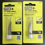 RYOBI #11 Steel Precision Hobby Knife Replacement Utility Knife Blades (2pk)