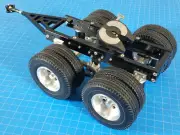 Custom Built 2 Axles Dolly Pin Mount Coupler Tamiya 1/14 RC Semi Tractor Trailer