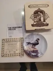 Knowles Collector Bird Plates, "PEREGRINE FALCON" All Documentation Available