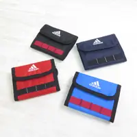 在飛比找蝦皮購物優惠-ADIDAS 運動風 三折皮夾 零錢袋 鈔票卡片夾層 附掛繩