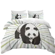 Cool Angry Panda Quilt Cover