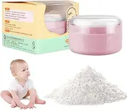 Body Powder Puff and Container,Leak-Proof Loose Dusting Box | Baby After-Bath Body Powder Puff and Container Case for Beach Travel Home