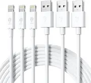 Generic iPhne Charger cable, [ 3Pack ] IPhne Charger Cable, Full Length, Compatible with iPhne XS, XS Max, XR, 11, 11 Pro, 12, 12 Pro, 13, 13 Pro, White