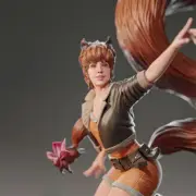 Squirrel Girl 1/8 1/6 1/4 3D print figure Model Kit Unpainted Unassembled GK