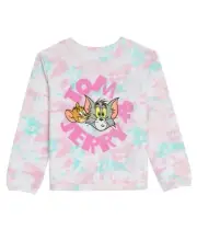 Disney Big Girls Tom Jerry Pullover Multi Pink Size S MSRP $38
